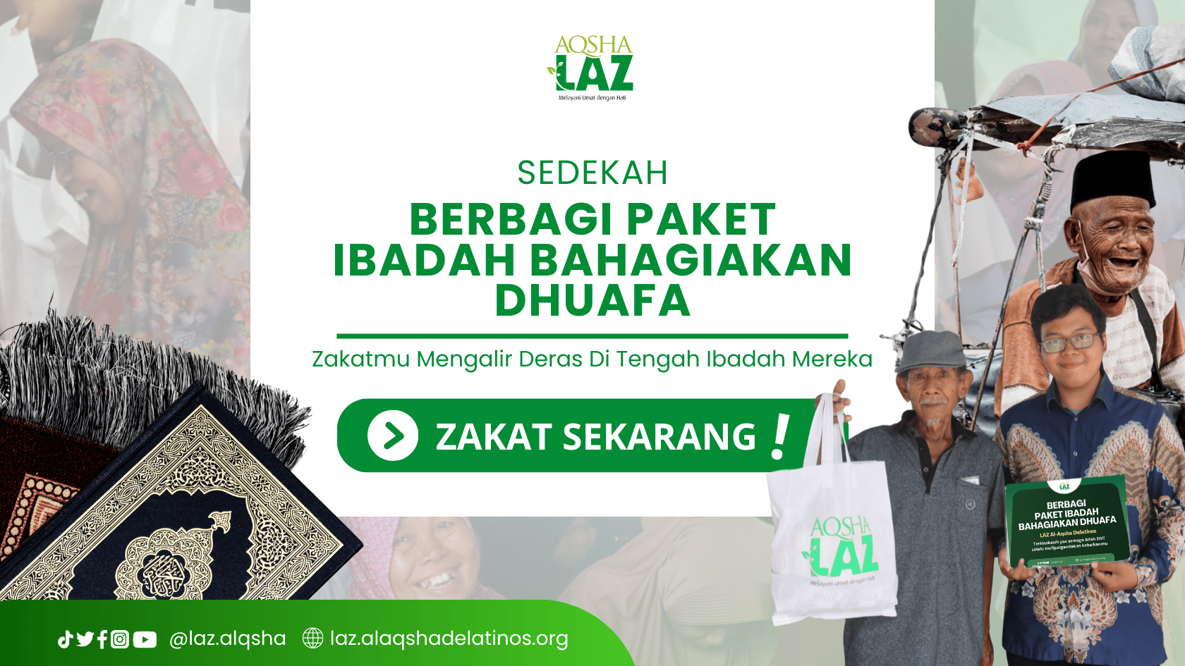 Berbagi Paket Ibadah Bahagiakan Dhuafa